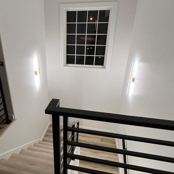 Modern Wall Sconces ,LED Brushed Brass Wall Light, 3000K 27.8 Inch (2 Pack) - Picture 3 of 5